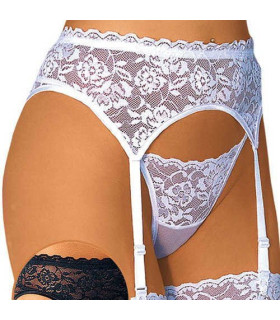 Пояс кружевной для чулок с трусиками SoftLine - No Taboo