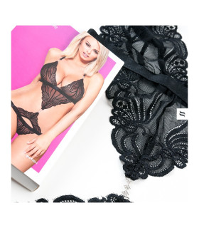 Пояс кружевной со стрингами Анабель S/M - No Taboo