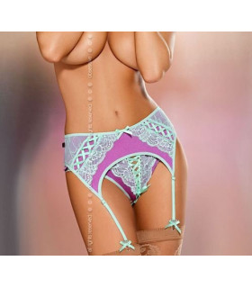 Пояс Lilac с белым кружевом S/M - No Taboo