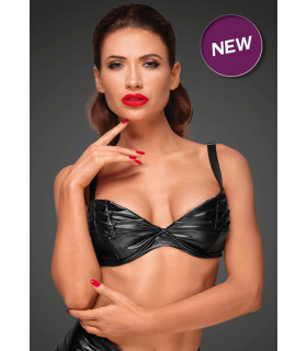 Сексуальный бюстгальтер с декоративными складками Noir Handmade XL - No Taboo