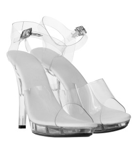 Силиконовые босоножки каблук 13 см, 37 р - No Taboo