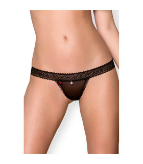 Сексуальні стрінги з мереживною товстою гумкою S / M - No Taboo