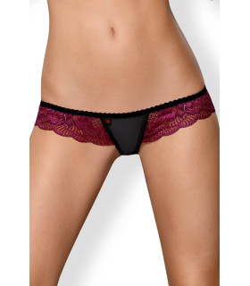 Сексуальні стрінги бордові мереживні S / M - No Taboo
