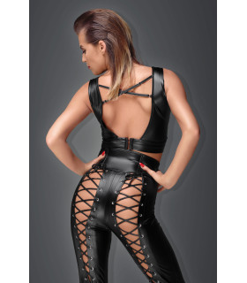 Топ-корсет с шнуровкой на декольте F155 Noir Handmade M - No Taboo
