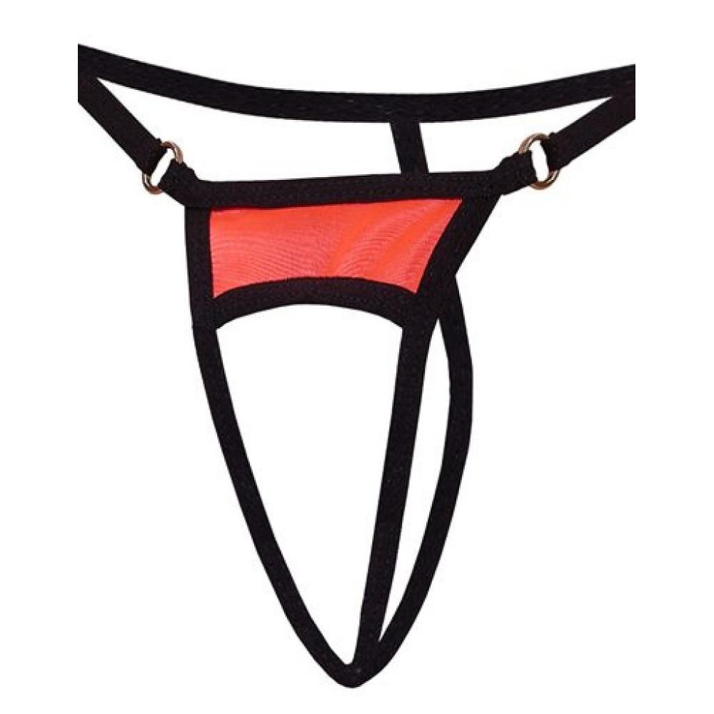 Эротические стринги с интимным вырезом S/L (29261), zoom