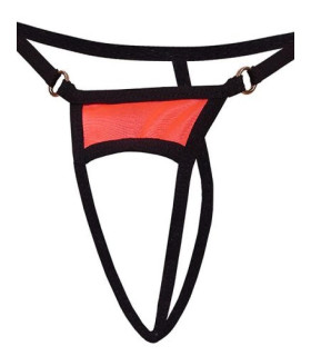 Эротические стринги с интимным вырезом S/L - No Taboo