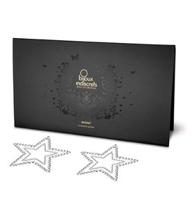 Прикраса для грудей зі стразами MIMI від Bijoux Indiscrets, у вигляді зірочок - No Taboo