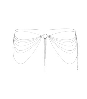 Украшение из цепочек на бедра или грудь Magnifique от Bijoux Indiscrets, серебристая - No Taboo