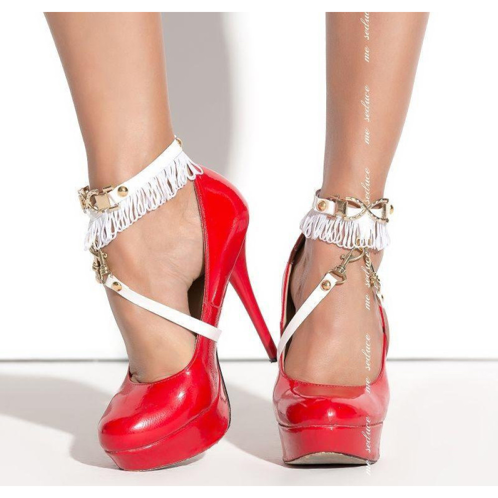 Прикраса на ноги під взуття біле Me-Seduce (32147), zoom