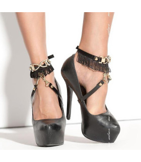 Украшение на ноги под обувь черное Me-Seduce - No Taboo