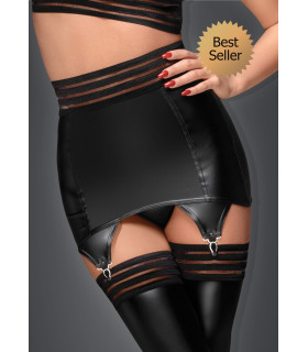 Юбка-пояс Noir Handmade для чулок, из винила, размер S - No Taboo