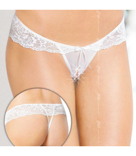 Сексуальные стринги с интимным доступом, кружевные S/M - No Taboo