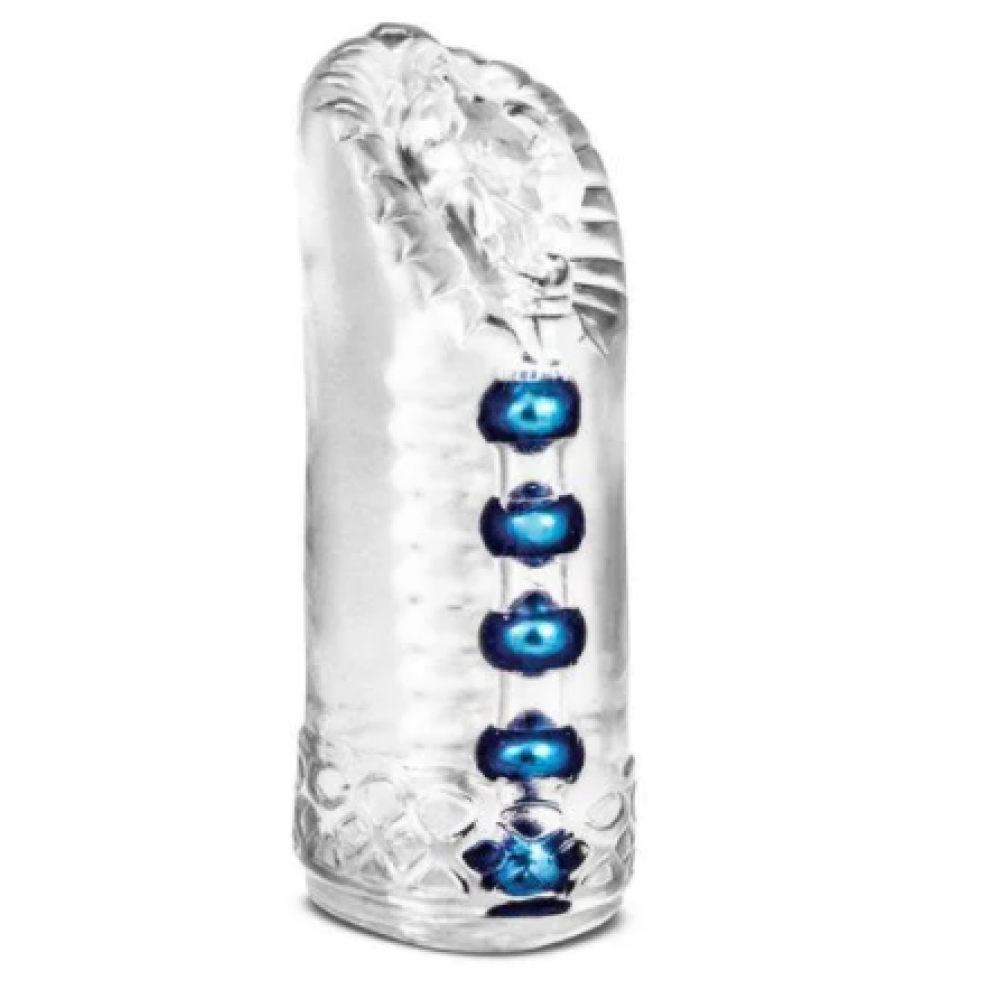 Мастурбатор нереалистичный M For Men с шариками, прозрачный, 14.5 х 5 см (37495), zoom