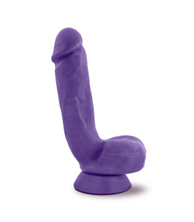 Фаллоимитатор на присоске киберкожа фиолетовый - No Taboo