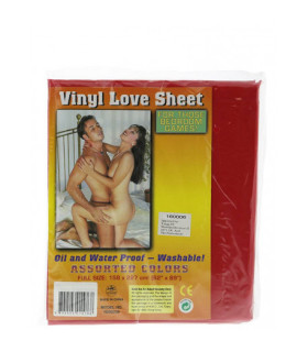 Простынь винил, красная, 158x227 см - No Taboo