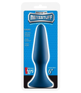 Анальна пробка Dream Toys MenzStuff синя, 15 х 4 см - No Taboo