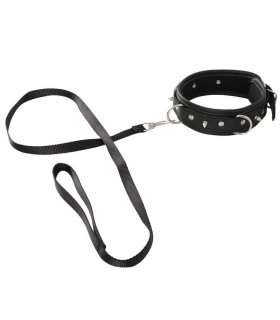 Нашийник з повідцем Vegan Fetish, зі шкірозамінника (веган френдлі) - No Taboo