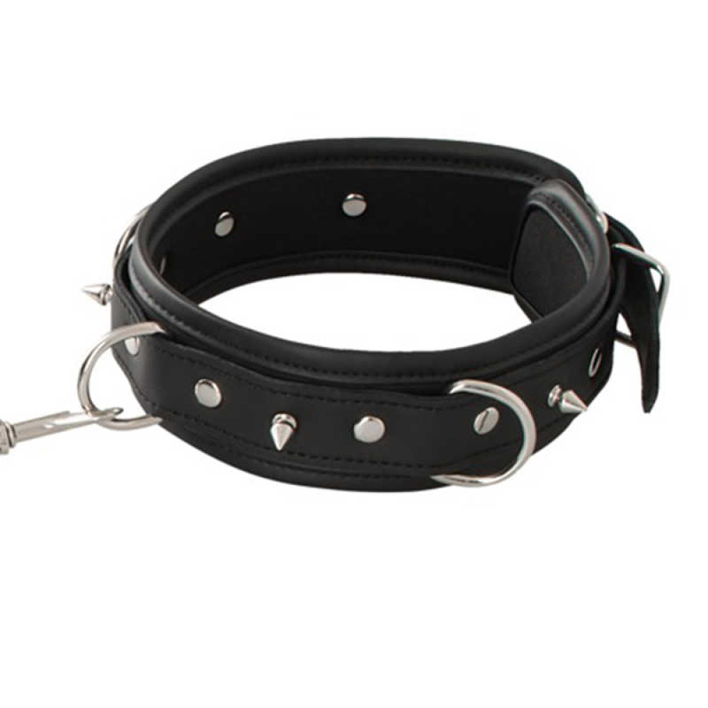 Нашийник з повідцем Vegan Fetish, зі шкірозамінника (веган френдлі) (40783), zoom